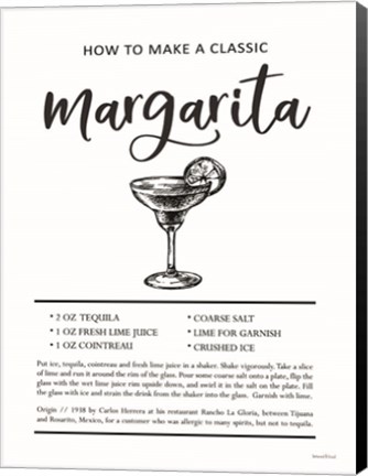 Framed Margarita Print