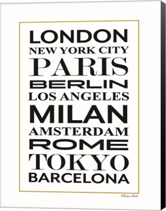 Framed Fashion Cities Print