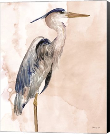 Framed Heron 1 Print