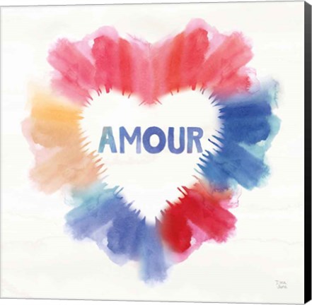 Framed Rainbow Love II Amour Print