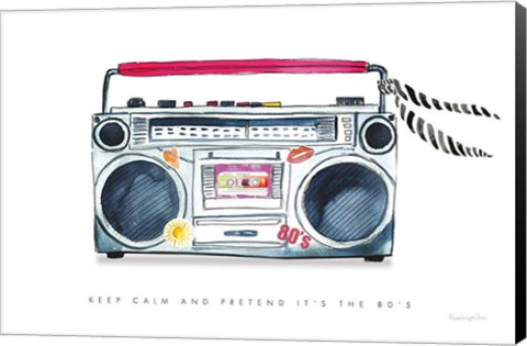 Framed Boombox Love Print