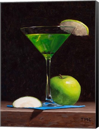 Framed Sour Apple Martini Print