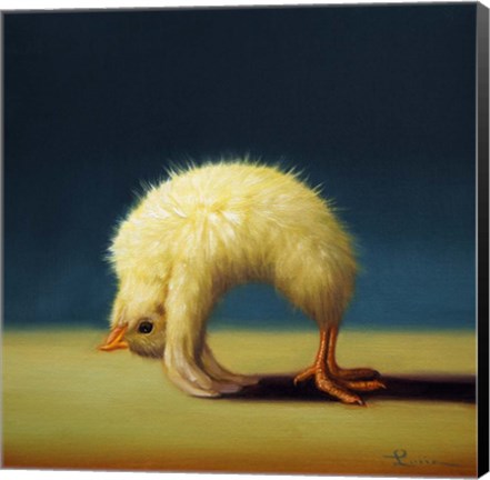Framed Yoga Chick Upward Bow Print