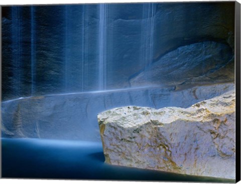 Framed Base of Vernal Falls Print