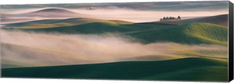 Framed Dream Land in Morning Mist 2 Print