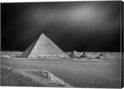 Framed Pyramids Print