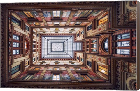 Framed Galleria Sciarra, Rome Print