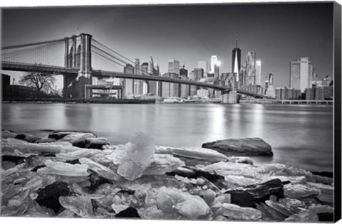 Framed New York - Brooklyn Bridge Print