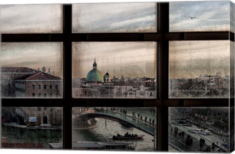 Framed Venice Window Print