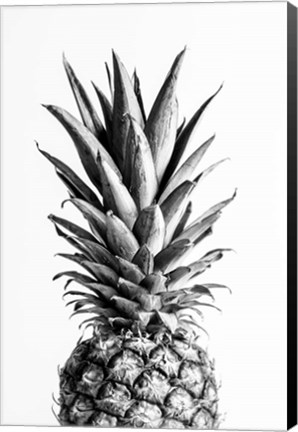 Framed Pineapple Black a White 1 Print