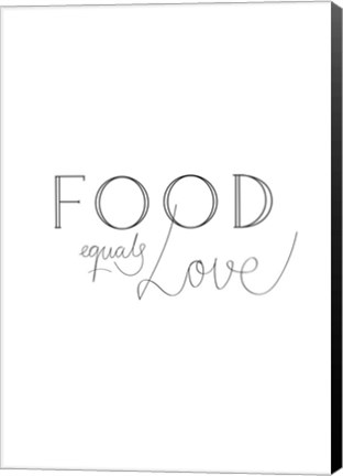 Framed Food is Love Print