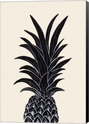 Framed Black Pineapple Print