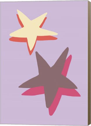 Framed Lilac Star Print