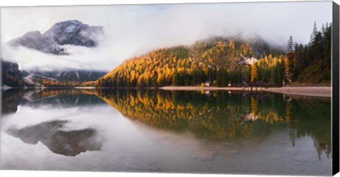 Framed Lake Braies Print