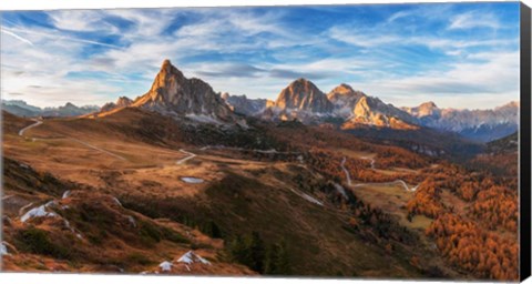 Framed Autumn in Dolomites Print