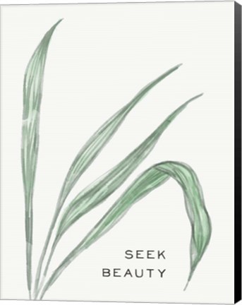 Framed Serene Sentiment VII-Seek Beauty Print