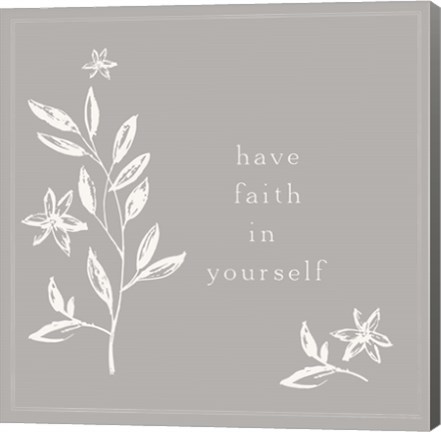 Framed Simple Nature II-Have Faith Print