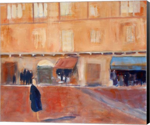 Framed Alone in the Piazza Print