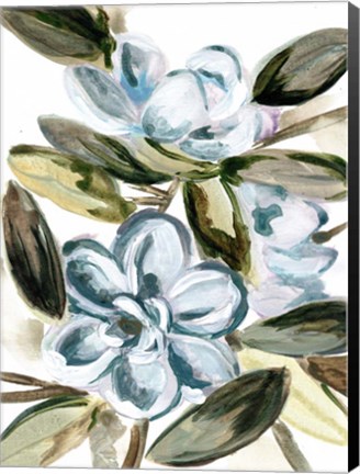 Framed Blue Garden Print