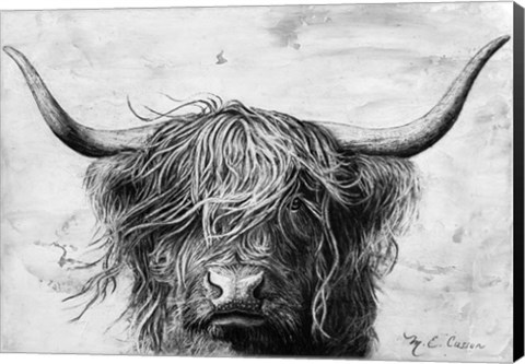 Framed Highland in the Wind II Print