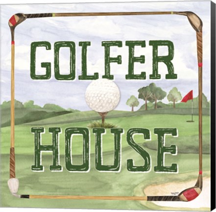 Framed Golf Days IV-Golfer House Print