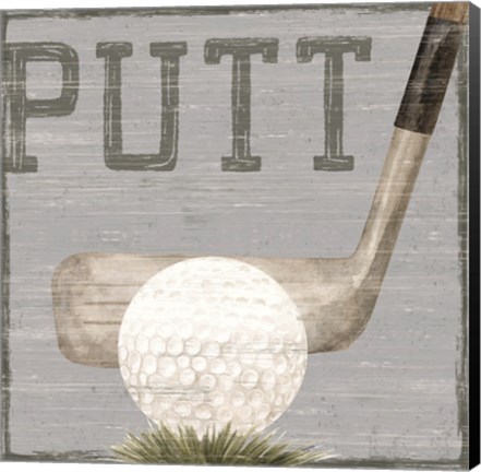 Framed Golf Days neutral VI-Putt Print