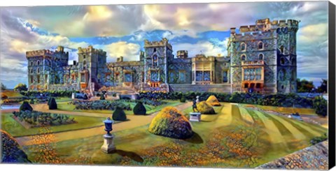 Framed Berkshire England Windsor Castle Print