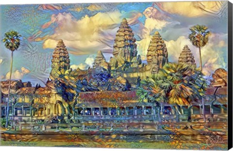 Framed Cambodia Angkor Wat Print