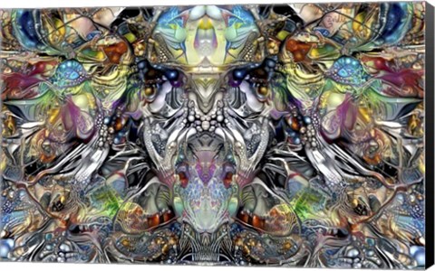 Framed Enigmatic Faces Print