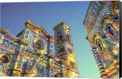 Framed Florence Italy Cathedral of Saint Mary of the Flower Ver2 Print