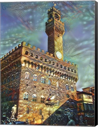 Framed Florence Italy Palazzo Vecchio Print
