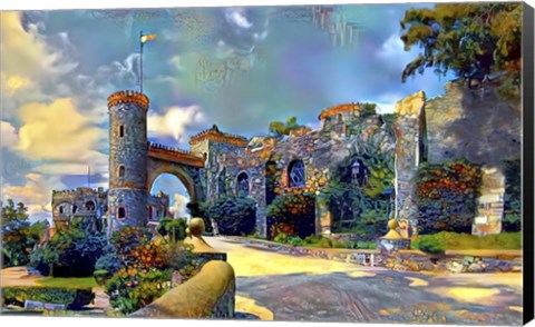 Framed Guanajuato Mexico Castillo de Santa Cecilia entrance Print