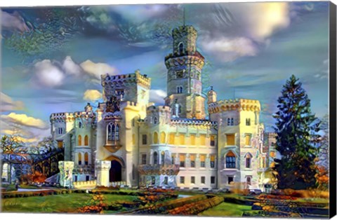 Framed Hluboka nad Vltavou Czech Republic Hluboka Castle Print