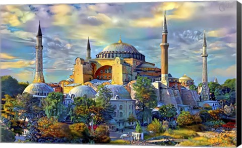 Framed Istanbul Turkey Hagia Sophia Print