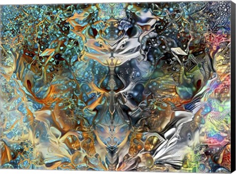 Framed Jade Mask Print