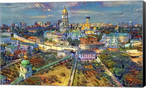 Framed Kyiv Ukraine City Print