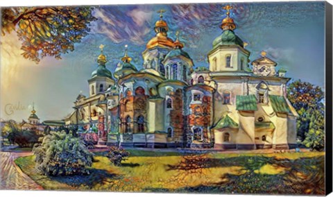Framed Kyiv Ukraine Saint Sophia Cathedral Print