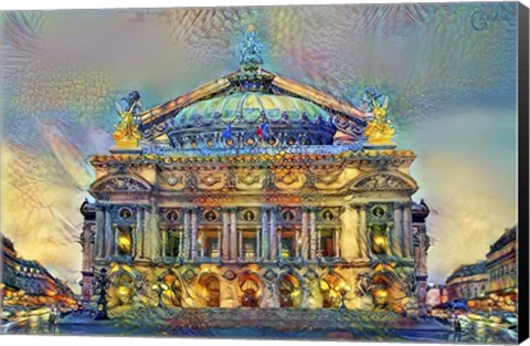 Framed Paris France Opera Garnier Print