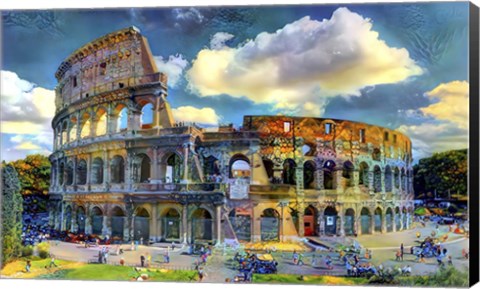 Framed Rome Italy Colosseum Ver1 Print