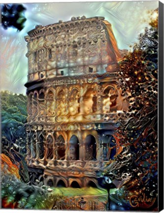 Framed Rome Italy Colosseum Print