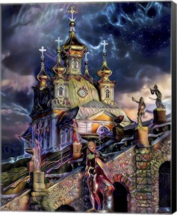 Framed Saint Petersburg Russia Peterhof Palace Print