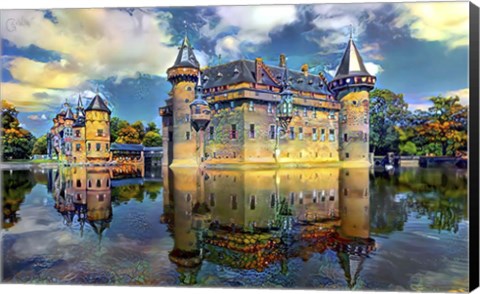 Framed Ultrecht Netherlands De Haar Castle Print