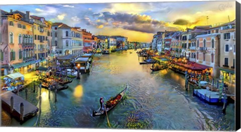 Framed Venice Italy Grand Canal Print