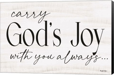 Framed God&#39;s Joy Print