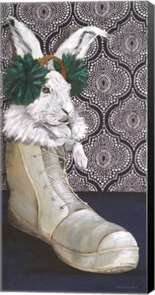 Framed Bunny Boots 1 Print