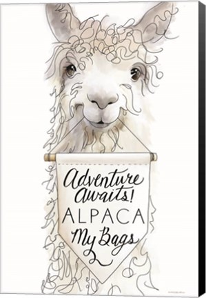 Framed Alpaca My Bags Print