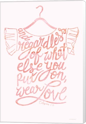 Framed Wear Love Print