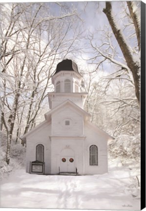 Framed Church in the Woods Print