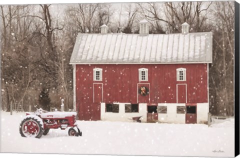 Framed Lickdale Farm in Winter Print