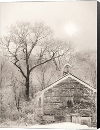 Framed Deserted Schoolhouse Print